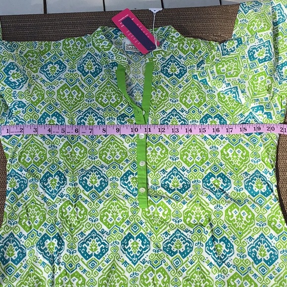 Sabhyata L Green Tunic Made in India Anthropologie NWT - Picture 7 of 10
